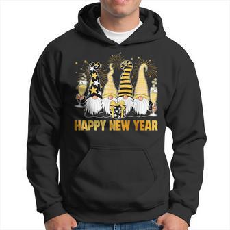 Frohes Neues Jahr 2026 Zwerge Trinken Champagnerilvester Kapuzenpullover - Geschenkecke