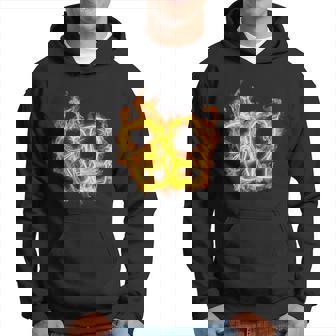 Fuego Guantes De Boxeo Flaming Workout Boxeador Sudadera - Regaloses