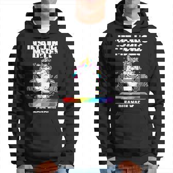 Installation Muscles Mignon Licorne Entraînement Sweat à capuche - Cadeauxyz