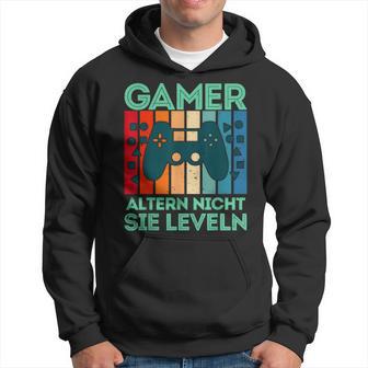 Gamer Altern Nichtie Leveln B-Dayideopieler Retro Kapuzenpullover - Geschenkecke