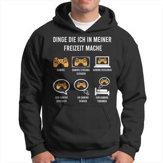 Gamer Geschenkidee Freizeit Witziges Gaming Geschenk Zockerpruch Zocken Chwarz Klassisches U-Ausschnitt Mit Kurzer Ärmel Und Klassischer Passform Für Erwachsene Kapuzenpullover - Geschenkecke