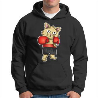 Gato Del Boxeo Manga Larga Sudadera - Regaloses