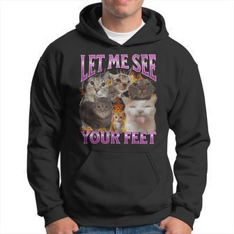 Grafica Bootleg Meme Your Feet Cat Felpa con cappuccio - Novitaregali