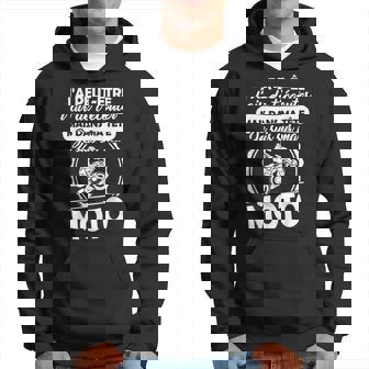 Grapheino Co Motard Motarde Drole Dans Ma Tête Jeuis Ma Moto Noir Adulte Sweat à capuche - Cadeauxyz