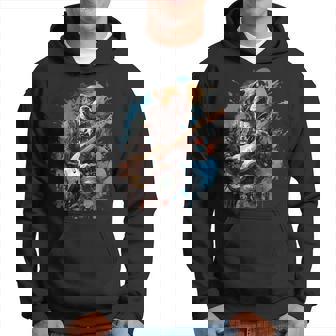 Guitare Rock Boxer Dog Guitariste Sweat à capuche - Cadeauxyz