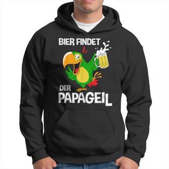 Herren Lustigeratertag Bier Findet Der Papageil Kapuzenpullover - Geschenkecke