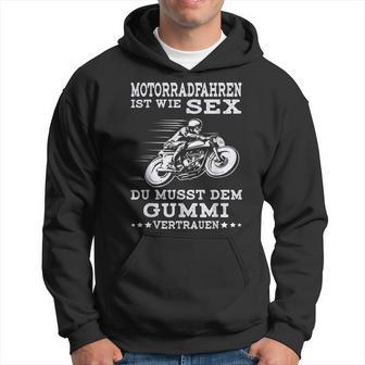 Herren Motorradfahren Ist Wieex Motorrad Lustiger Bikerpruch Kapuzenpullover - Geschenkecke