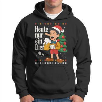 Heute Nur Ein Bier Biernocchio 2 Xmas X Lecker Bierchen Kapuzenpullover - Geschenkecke