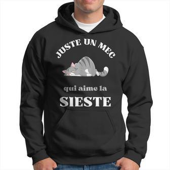 Homme Juste Un Mec Qui Aime Laieste Humour Matin Homme Sweat à capuche - Cadeauxyz
