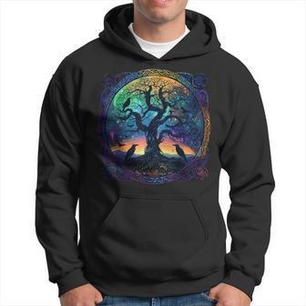 Hugin & Munin Raben Odins Wikinger Baum Des Lebens Kapuzenpullover - Geschenkecke