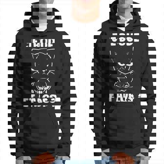 Humour Bouderimple Chat Mignon Grognon Drole Je Boude Sweat à capuche - Cadeauxyz