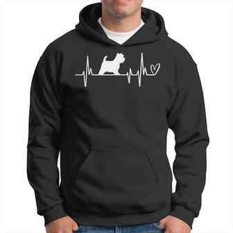 Hund Westie Herzschlag Ekg Hundebesitzer Kapuzenpullover - Geschenkecke