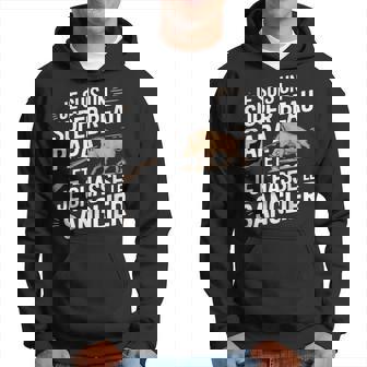Idée Cadeau Beau Papa Chasseuranglier Chasse Homme Humour Sweat à capuche - Cadeauxyz