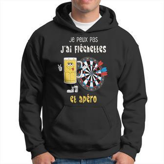 Je Peux Pas J'ai Fléchettes Et Apéro Cadeau Drôle Bière Dart Sweat à capuche - Cadeauxyz