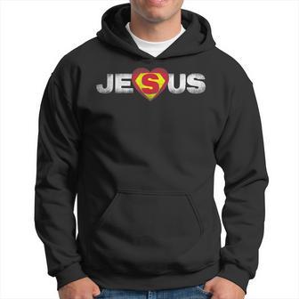 Jesús Es Mi Camisa Deuperhéroe Religioso Cristiano Sudadera - Regaloses