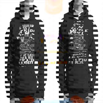 Jeuis Un Mecimple Moto Et Apéro Rétrointage Fan Humour Sweat à capuche - Cadeauxyz