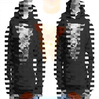 Joli Bouquet De Marguerites Tenant Un Cochon Sweat à capuche - Cadeauxyz