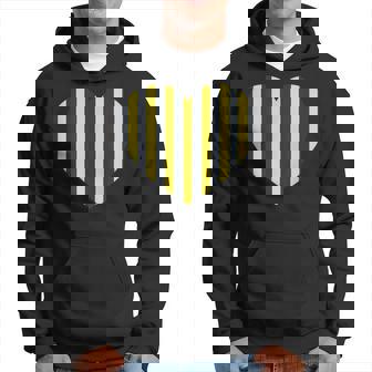 Joli Motif Rétro À Rayures Jaunes Noires Et Graphiques Minimalistes Sweat à capuche - Cadeauxyz