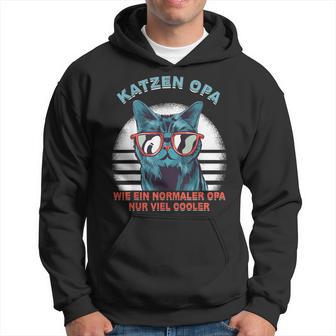 Katze Kater Katzenbesitzer Großvater Kätzchen Katzen Opa Kapuzenpullover - Geschenkecke