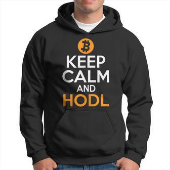 Keep Calm And Hodl Mensaje Divertido Y Motivacional In Mangas Sudadera - Regaloses