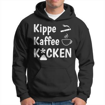 Kippe Kaffee Kacken Lustigescherz Wc Partypruch Kapuzenpullover - Seseable