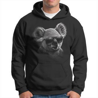Koalaonnenbrille Tierdruck Kunst Tierliebhaber Koala Kapuzenpullover - Seseable