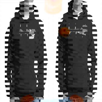 Kugelfisch Herzschlag Fugo Pufferfisch Ekg Puls Fisch Kapuzenpullover - Seseable