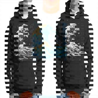 La Gran Ola De Kanagawa Arte Japonés Mar Océano Ola Sudadera - Regaloses