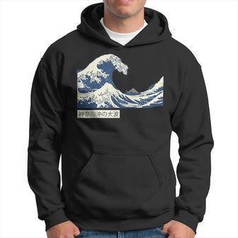 La Gran Ola Fuera De Kanagawa Japeneseintage Ilustraciones Hokusai Sudadera - Regaloses