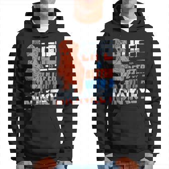 Laida Es Mejor Con Un Mono Humor Retro Animal Sudadera - Regaloses