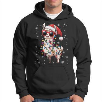 Lama Frohe Weihnachten Weihnachten Weihnachtsfeier Familie Kapuzenpullover - Geschenkecke