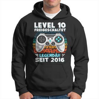 Level 10 Jahre Geburtstags Junge Gamer 2016 Geburtstag Kapuzenpullover - Geschenkecke