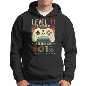 Level 11 Geburtstag Junge Gamer Mann Deko Jahrgang 2015 Kapuzenpullover - Geschenkecke