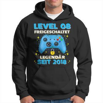 Level 8 Jahre Geburtstags Junge Gamer 2018 Geburtstag Kapuzenpullover - Geschenkecke
