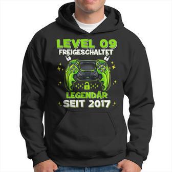 Level 9 Jahre Geburtstags Junge Gamer 2017 Geburtstag Kapuzenpullover - Geschenkecke