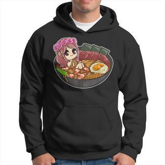 Lindo Chibi Anime Chica Ramen Sudadera - Regaloses