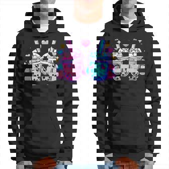 Lindo Kawaii Boba Bubble Tea Azul Rosa Amor Mejores Amigos Diversión Sudadera - Regaloses
