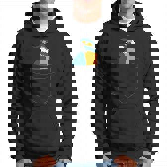 Lindo Martín Pescador En Un Bolsillo Pájaros De Amor Martín Sudadera - Regaloses