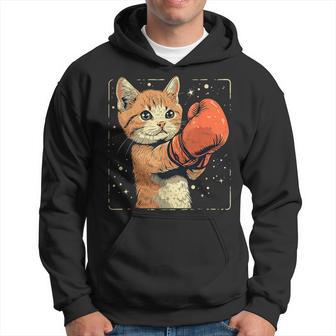 Lindos Guantes De Boxeo Con Gato En Bóxer Sudadera - Regaloses