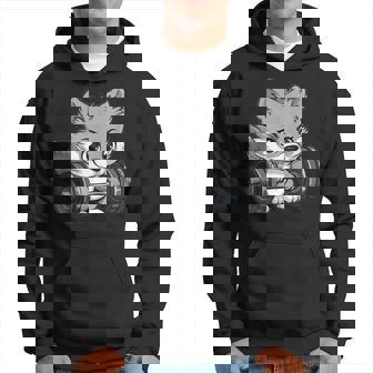 Loup Gris Mignon Haltérophilie Sweat à capuche - Cadeauxyz