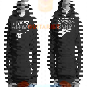 I Love My Guitarist Couple Instrument De Musique Sweat à capuche - Cadeauxyz