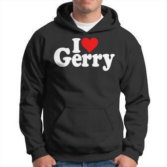I Love Heart Gerry Name Auf Einem Kapuzenpullover - Geschenkecke