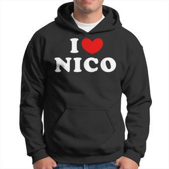 I Love Nico Amo Nico Sudadera - Regaloses