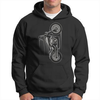 Low Rider Chopper Bike Motorrad Fahrer Biker Herren Ehemann Kapuzenpullover - Geschenkecke