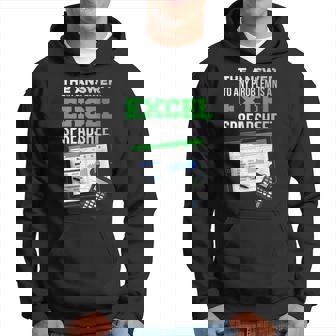 Lustige Antwort Auf Jedes Problem Ist Ein Excelpreadsheet Kapuzenpullover - Seseable