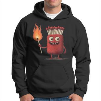 Lustiges Match Mit Feuer Und Flammen Kostüm Kapuzenpullover - Geschenkecke