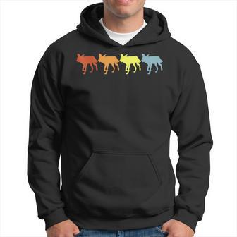 Lycaonintage Cool Lycaon Joli Amateur D'animaux Lycaon Des Années 60 Et 70 Sweat à capuche - Cadeauxyz