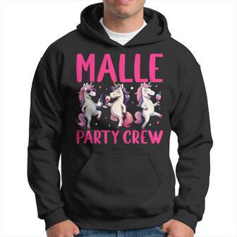 Malle Party Crew Gruppen Motiv Einhorn Party Urlaub Mallorca Kapuzenpullover - Geschenkecke