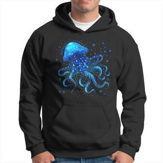 Meerestiefen Und Glühende Qualle Mit Tentakeln Kapuzenpullover - Geschenkecke