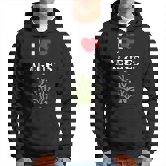 Mignonne Algues Drôle Minimaliste I Love Algues Sweat à capuche - Cadeauxyz